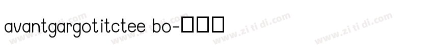 avantgargotitctee bo字体转换